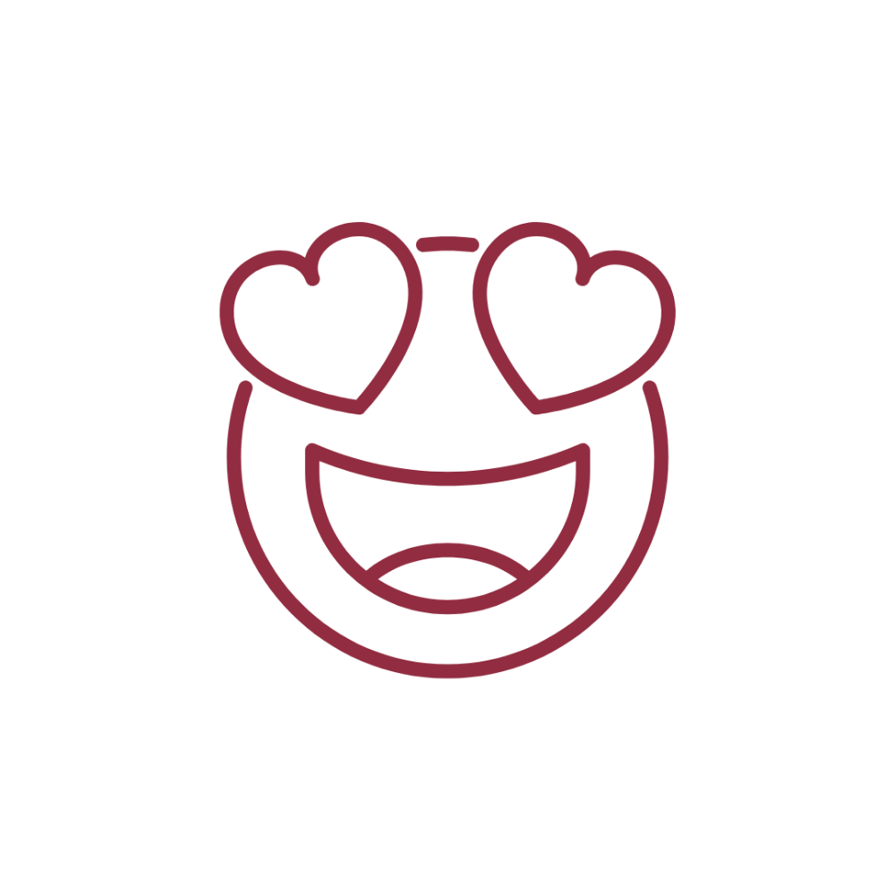 Icon: Emoji mit Herz-Augen